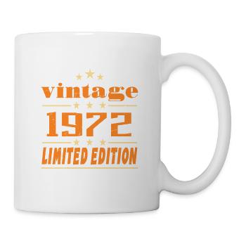 1972 Vintage Retro Birthday Bday Gift 1972 - Mug blanc - blanc - Droite