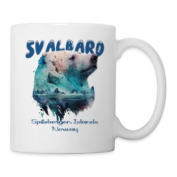 Svalbard Norvège Spitzberg Ours polaire - Mug blanc - blanc - Droite