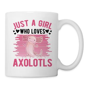 Axolotl Girl Tailed Amphibian - Mug blanc - blanc - Droite