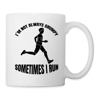 Course de joggeur en forme jogging Entraînement cardio de course - Mug blanc - blanc - Droite