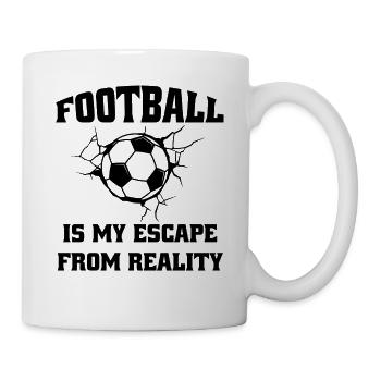 Fußballspieler Fußballmannschaft Fußballdesign - Tasse - Weiß - Rechts