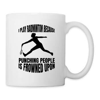Badminton badminton fan badminton team badminton - Mug - white - Right