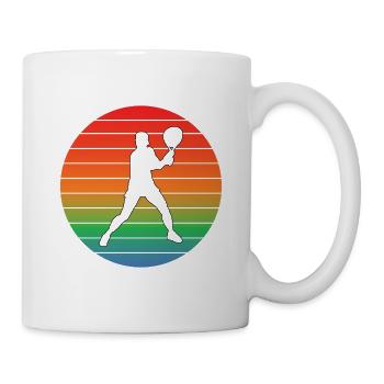Tennisverein Tennisliebhaber Tennisspieler Tennis - Tasse - Weiß - Rechts