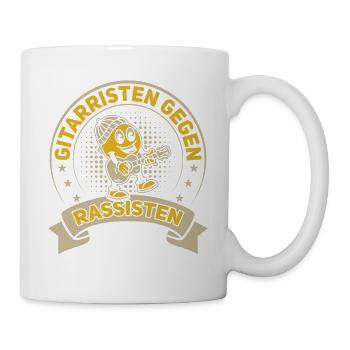 Gitarristen gegen Rassisten Punk Antirassismus - Tasse - Weiß - Rechts