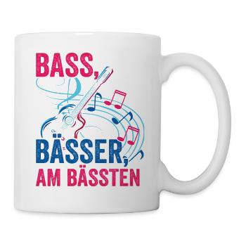 Bassisten, Bassgitarristen Gitarristen Bass - Tasse - Weiß - Rechts