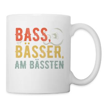 Bassisten, Bassgitarristen Gitarristen Bass - Tasse - Weiß - Rechts