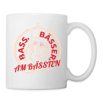 Bassisten, Bassgitarristen Gitarristen Bass - Tasse - Weiß - Rechts