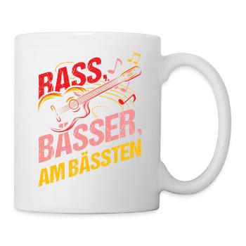 Bassisten, Bassgitarristen Gitarristen Bass - Tasse - Weiß - Rechts