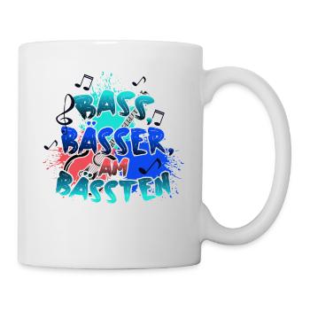 Bassisten, Bassgitarristen Gitarristen Bass - Tasse - Weiß - Rechts