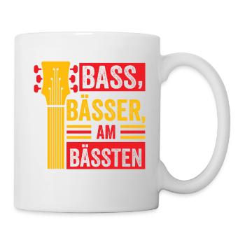 Bassisten, Bassgitarristen Gitarristen Bass - Tasse - Weiß - Rechts