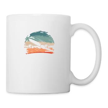 Der Himmel ist nicht die Grenze Der Himmel ist mein Heimflieger - Tasse - Weiß - Rechts