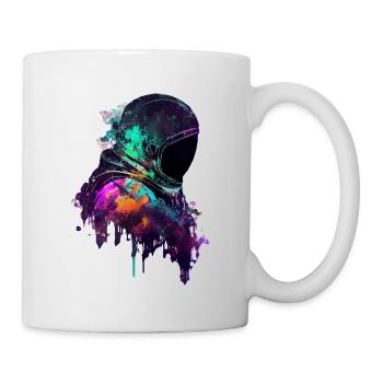 Outer Space Drippin Paint Art Fun Spaceman - Mug - white - Right
