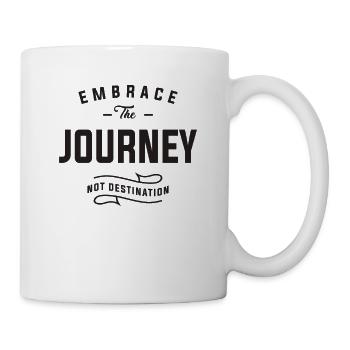 Embrace the journey, not destination - Mug - white - Right