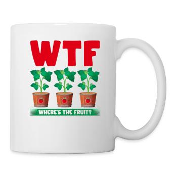 WTF Où est le fruit, drôle de plante de tomate - Mug blanc - blanc - Droite