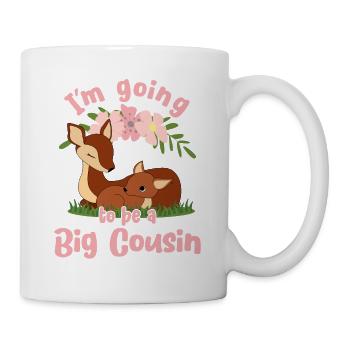 Going To Be A Big Cousin Fawn Promoted To Cousin - Mug - white - Right