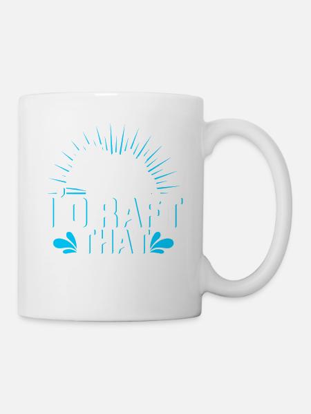 Rafting Floß Geschenk Paddler Rafting - Tasse - Weiß