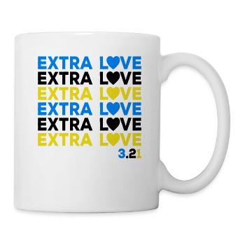 Down Syndrome Extra Chromosomes Extra Love - Mug - white - Right
