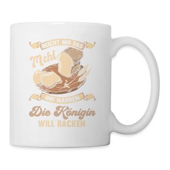 Bäcker Bäckerei Lustiger Spruch Brot Geschenk - Tasse - Weiß - Rechts