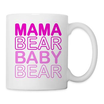 Mama Bear Baby Bear - Tasse - Weiß - Rechts