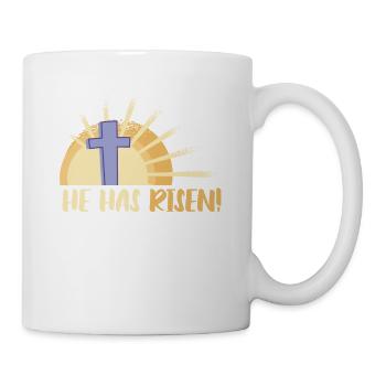 Er Ist Auferstanden Ostersonntag Jesus - Tasse - Weiß - Rechts