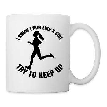 Jogger jogging cardio training course course fit - Mug blanc - blanc - Droite