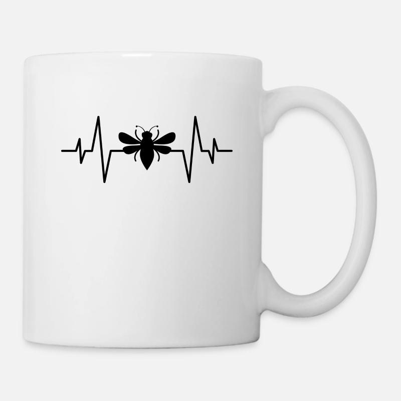 Abeille cœur d’abeille - Mug blanc - blanc