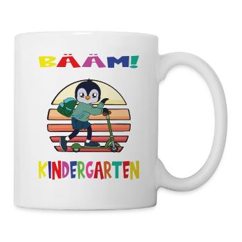 Kindergartenkind Hallo Kindergarten Ich Komme - Tasse - Weiß - Rechts