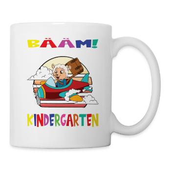 Kindergartenkind Hallo Kindergarten Ich Komme - Tasse - Weiß - Rechts