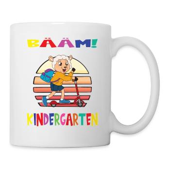 Kindergartenkind Hallo Kindergarten Ich Komme - Tasse - Weiß - Rechts