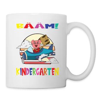 Kindergartenkind Hallo Kindergarten Ich Komme - Tasse - Weiß - Rechts