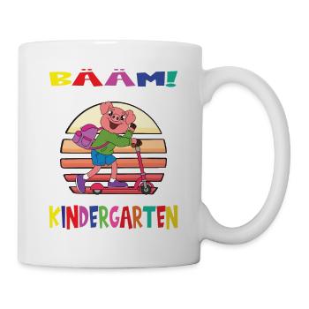Kindergartenkind Hallo Kindergarten Ich Komme - Tasse - Weiß - Rechts