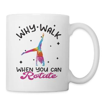 Cool Gymnastics Gymnasts Carrwheel - Mug - white - Right
