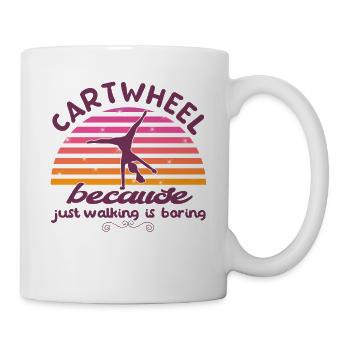 Coole Gymnastik Akrobatisches Karrenrad - Tasse - Weiß - Rechts