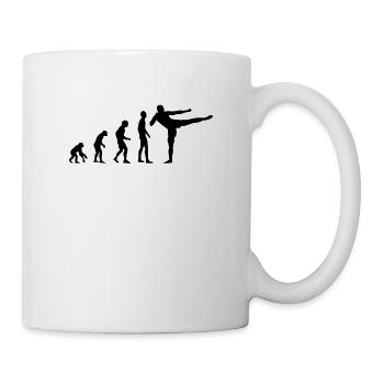 Evolution Kickboxen, MMA, Kampfsport - Tasse - Weiß - Rechts
