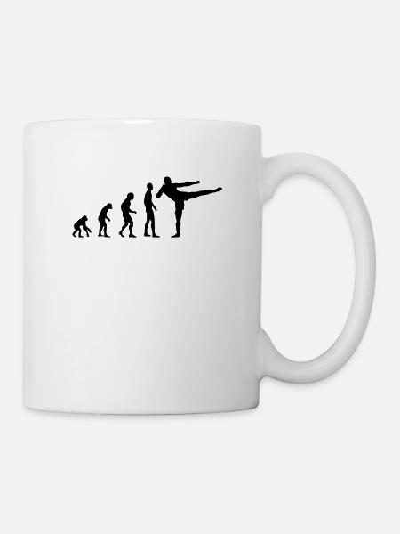 Evolution Kickboxen, MMA, Kampfsport - Tasse - Weiß