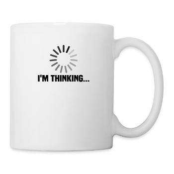 Je pense - Mug blanc - blanc - Droite