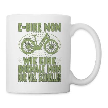 Elektrofahrrad Mama Pedelec EBike Mutter E-Bike - Tasse - Weiß - Rechts