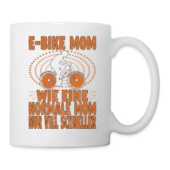 Elektrofahrrad Mama Pedelec EBike Mutter E-Bike - Tasse - Weiß - Rechts