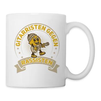 Gitarristen gegen Rassisten Punk Antirassismus - Tasse - Weiß - Rechts