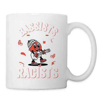 Bassistes contre racistes Bassistes contre droite - Mug blanc - blanc - Droite