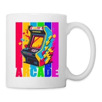 Retro Arcade Game Videospiel für Gamer - Tasse - Weiß - Rechts