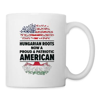Geboren Ungarn Ungarn Amerikaner USA - Tasse - Weiß - Rechts
