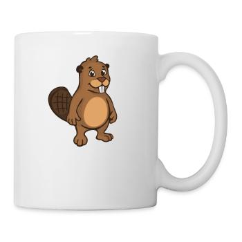 Ask Me About My Beaver - Tasse - Weiß - Rechts