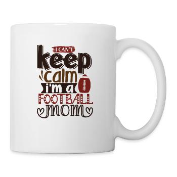Keep Calm Funny Football Mom - Mug - white - Right