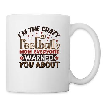 Th Footbal Mom Everyone Warned You About - Mug - white - Right