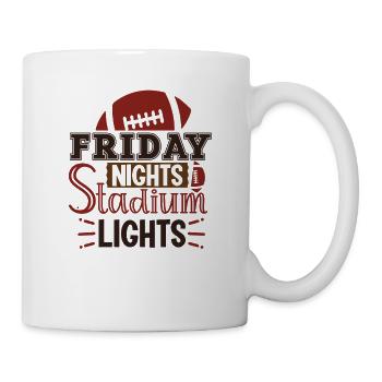 Lustiger Fußballfan - Friday Night Stadium Lights - Tasse - Weiß - Rechts