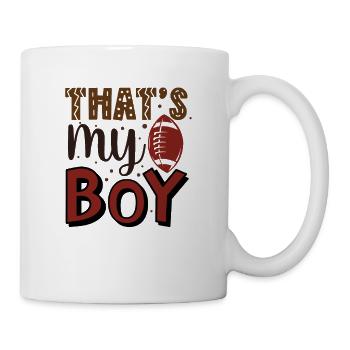 Mère la plus grande fan de football - Funny Football - Mug blanc - blanc - Droite