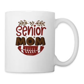 Senior Football Player Mom - Proud Mom - Mug - white - Right