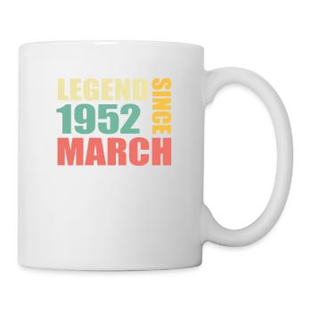 71e anniversaire Mars Né en 1952 Idée cadeau - Mug blanc - blanc - Droite