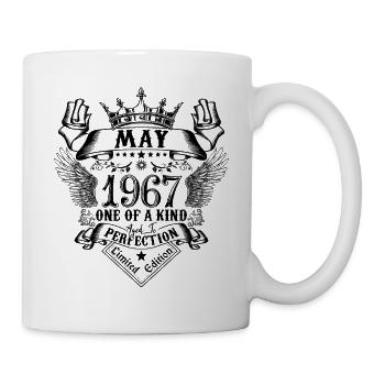 Geburtstag Mai 1967 geboren im Mai 1967 - Tasse - Weiß - Rechts
